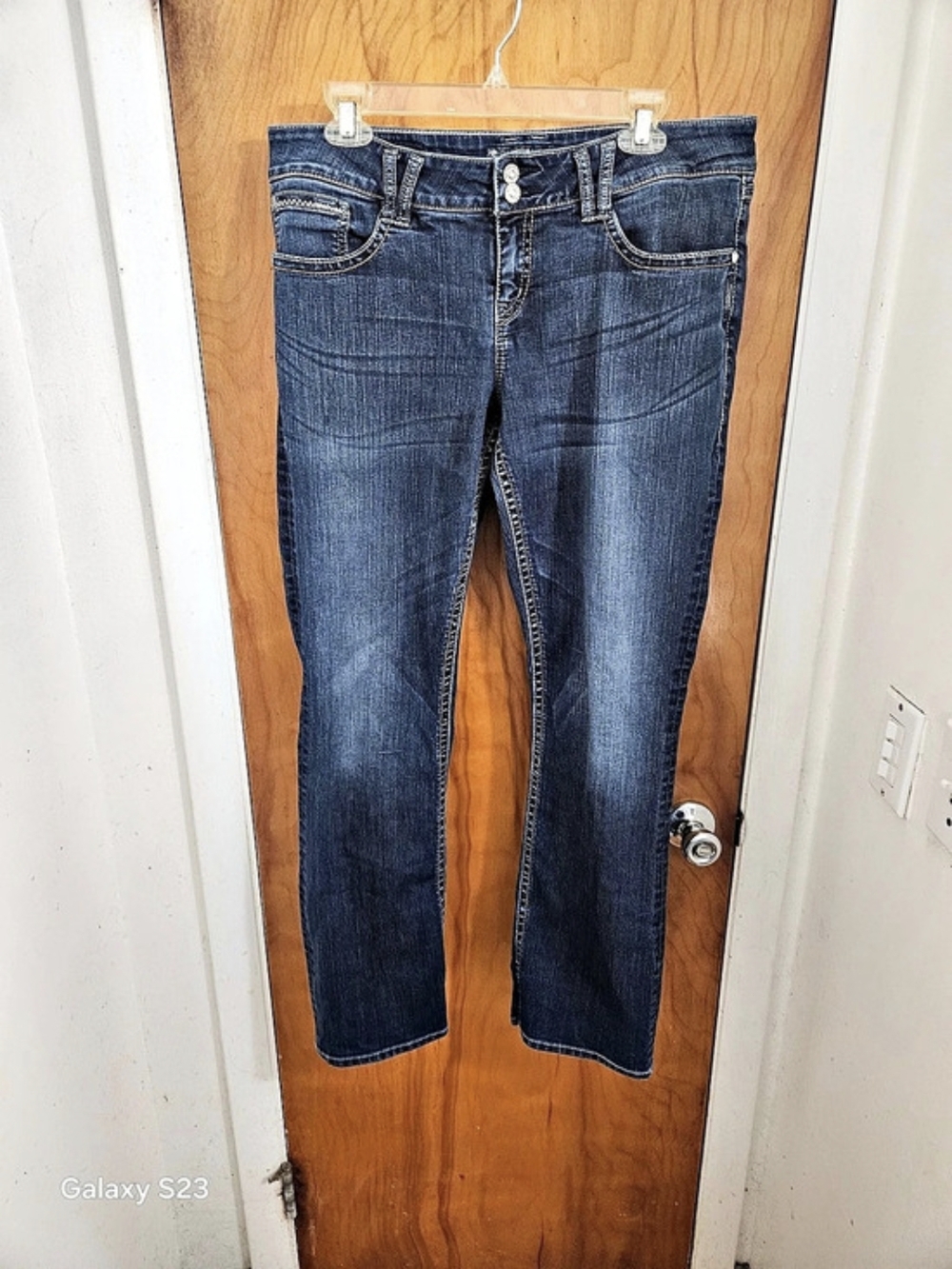 Silver Jeans Dawson Sz14/l32 Blue Waist 32